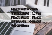 网站流量渠道全解析，掌握这些策略，让你的网站流量倍增，网站流量翻倍秘籍，全面解析流量渠道策略