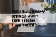 我国优质龙头并购整合需求突出!A50ETF华宝(159596)有望持续受益 我国优质龙头并购整合需求突出!A50ETF华宝(159596)有望持续受益
