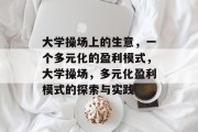 大学操场上的生意,一个多元化的盈利模式,大学操场,多元化盈利模式的探索与实践 大学操场上的生意,一个多元化的盈利模式,大学操场,多元化盈利模式的探索与实践