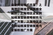 企业网站推广方案，上海地区精准营销策略全解析，上海地区企业网站精准营销策略解析与推广方案，上海地区企业网站精准营销策略与全解析推广方案
