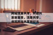 网站流量共享，开启共赢新篇章，流量共享，共筑网站共赢新纪元