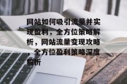 网站如何吸引流量并实现盈利，全方位策略解析，网站流量变现攻略，全方位盈利策略深度解析