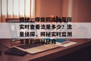 揭秘，哪些网站能帮你实时查看流量多少？流量侦探，揭秘实时监测流量的网站秘籍