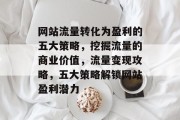 网站流量转化为盈利的五大策略，挖掘流量的商业价值，流量变现攻略，五大策略解锁网站盈利潜力
