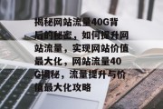 揭秘网站流量40G背后的秘密，如何提升网站流量，实现网站价值最大化，网站流量40G揭秘，流量提升与价值最大化攻略