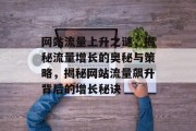 网站流量上升之谜，揭秘流量增长的奥秘与策略，揭秘网站流量飙升背后的增长秘诀