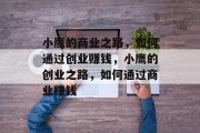小鹰的商业之路,如何通过创业赚钱,小鹰的创业之路,如何通过商业赚钱 小鹰的商业之路,如何通过创业赚钱,小鹰的创业之路,如何通过商业赚钱