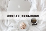 流量提升上网（流量怎么提高网速）