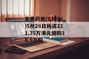 先声药业(02096)5月28日耗资221.75万港元回购38.5万股 先声药业(02096)5月28日耗资221.75万港元回购38.5万股