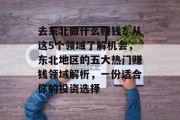 去东北做什么赚钱?从这5个领域了解机会,东北地区的五大热门赚钱领域解析,一份适合你的投资选择 去东北做什么赚钱?从这5个领域了解机会,东北地区的五大热门赚钱领域解析,一份适合你的投资选择