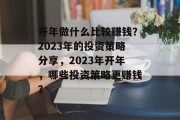 开年做什么比较赚钱?2023年的投资策略分享,2023年开年,哪些投资策略更赚钱? 开年做什么比较赚钱?2023年的投资策略分享,2023年开年,哪些投资策略更赚钱?