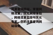 流量查询网站，掌握网络流量，优化网络体验，网络流量监控与优化专家，您的流量查询网站指南