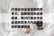 打造长沙企业官网的竞争力，品牌建设的关键因素，探讨打造长沙企业官网竞争力与品牌建设的重要因素