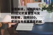 深度解读，深圳网站SEO优化的重要性与实践策略，深网SEO，实战指导和重要性的解析
