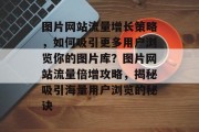 图片网站流量增长策略，如何吸引更多用户浏览你的图片库？图片网站流量倍增攻略，揭秘吸引海量用户浏览的秘诀