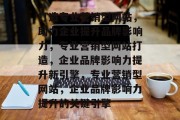 打造专业营销型网站，助力企业提升品牌影响力，专业营销型网站打造，企业品牌影响力提升新引擎，专业营销型网站，企业品牌影响力提升的关键引擎