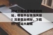 揭秘下载流量最多的网站，哪些平台独领风骚？流量霸主揭秘，下载热门网站大起底