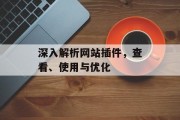 深入解析网站插件,查看、使用与优化 深入解析网站插件,查看、使用与优化