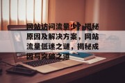 网站访问流量少？揭秘原因及解决方案，网站流量低迷之谜，揭秘成因与突破之道