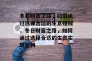 冬日财富之路,如何通过选择合适的生意赚钱,冬日财富之路,如何通过选择合适的生意实现盈利