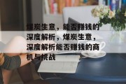 煤炭生意,能否赚钱的深度解析,煤炭生意,深度解析能否赚钱的商机与挑战 煤炭生意,能否赚钱的深度解析,煤炭生意,深度解析能否赚钱的商机与挑战