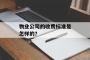 物业公司的收费标准是怎样的? 物业公司的收费标准是怎样的?