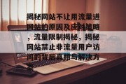 揭秘网站不让用流量进网站的原因及应对策略，流量限制揭秘，揭秘网站禁止非流量用户访问的背后真相与解决方案
