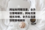 网站如何赚流量，全方位策略解析，网站流量增长攻略，全方位流量获取策略解析