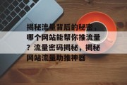 揭秘流量背后的秘密，哪个网站能帮你推流量？流量密码揭秘，揭秘网站流量助推神器