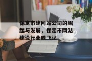 保定市建网站公司的崛起与发展，保定市网站建设行业腾飞记