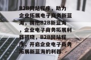 B2B网站程序，助力企业拓展电子商务新蓝海，拥抱B2B新蓝海，企业电子商务拓展利器揭晓，B2B网站程序，开启企业电子商务拓展新蓝海的利器