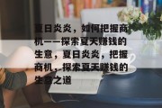 夏日炎炎，如何把握商机——探索夏天赚钱的生意，夏日炎炎，把握商机，探索夏天赚钱的生意之道