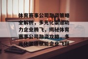 体育赛事公司融资策略全解析，多元化渠道助力企业腾飞，揭秘体育赛事公司融资攻略，多元化渠道赋能企业飞跃