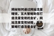揭秘如何通过网站流量赚钱，五大策略助你打造流量变现的金矿，网站流量变现秘籍，五大策略打造流量金矿