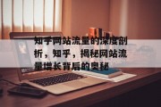 知乎网站流量的深度剖析,知乎,揭秘网站流量增长背后的奥秘 知乎网站流量的深度剖析,知乎,揭秘网站流量增长背后的奥秘
