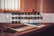 把网站排名提升起来，如何提升网站的搜索引擎排名