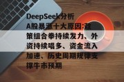 DeepSeek分析A股暴涨十大原因:政策组合拳持续发力、外资持续唱多、资金流入加速、历史周期规律支撑牛市预期