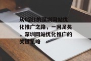 从0到1的深圳网站优化推广之路,一网足矣,深圳网站优化推广的关键策略 从0到1的深圳网站优化推广之路,一网足矣,深圳网站优化推广的关键策略