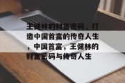 王健林的财富密码,打造中国首富的传奇人生,中国首富,王健林的财富密码与传奇人生 王健林的财富密码,打造中国首富的传奇人生,中国首富,王健林的财富密码与传奇人生