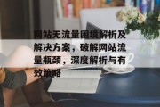 网站无流量困境解析及解决方案，破解网站流量瓶颈，深度解析与有效策略