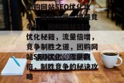 团购网站SEO优化攻略，提升流量，增强竞争力，团购网站SEO优化秘籍，流量倍增，竞争制胜之道，团购网站SEO优化，流量翻倍，制胜竞争的秘诀攻略