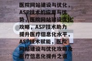 医院网站建设与优化，ASP技术的应用与优势，医院网站建设优化攻略，ASP技术助力提升医疗信息化水平，ASP技术赋能，医院网站建设与优化攻略及医疗信息化提升之道