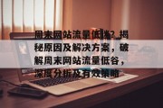 周末网站流量低迷？揭秘原因及解决方案，破解周末网站流量低谷，深度分析及有效策略