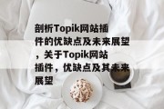 剖析Topik网站插件的优缺点及未来展望,关于Topik网站插件,优缺点及其未来展望 剖析Topik网站插件的优缺点及未来展望,关于Topik网站插件,优缺点及其未来展望
