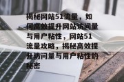 揭秘网站51流量，如何高效提升网站访问量与用户粘性，网站51流量攻略，揭秘高效提升访问量与用户粘性的秘密