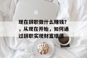 现在辞职做什么赚钱?,从现在开始,如何通过辞职实现财富增值 现在辞职做什么赚钱?,从现在开始,如何通过辞职实现财富增值