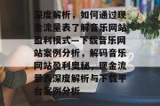 深度解析，如何通过现金流量表了解音乐网站盈利模式—下载音乐网站案例分析，解码音乐网站盈利奥秘，现金流量表深度解析与下载平台案例分析