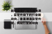 新增备案网站浪潮来袭，监管升级下的行业新动向，备案潮涌监管升级，揭秘行业新动向