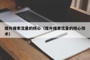 提升搜索流量的核心（提升搜索流量的核心技术）