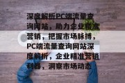 深度解析PC端流量查询网站，助力企业精准营销，把握市场脉搏，PC端流量查询网站深度解析，企业精准营销利器，洞察市场动态